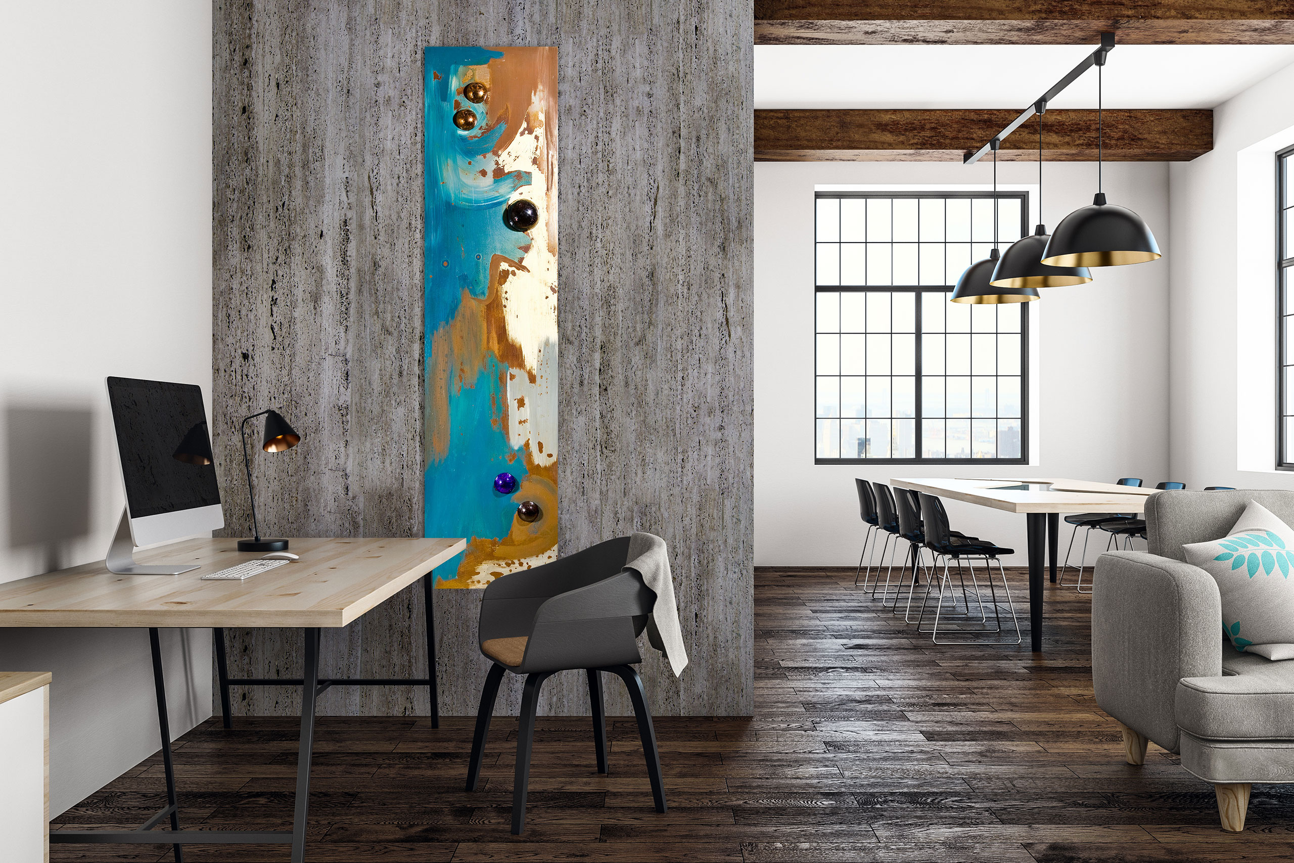 Vintage Modern Blue v.01 by Jacqueline Gilmore