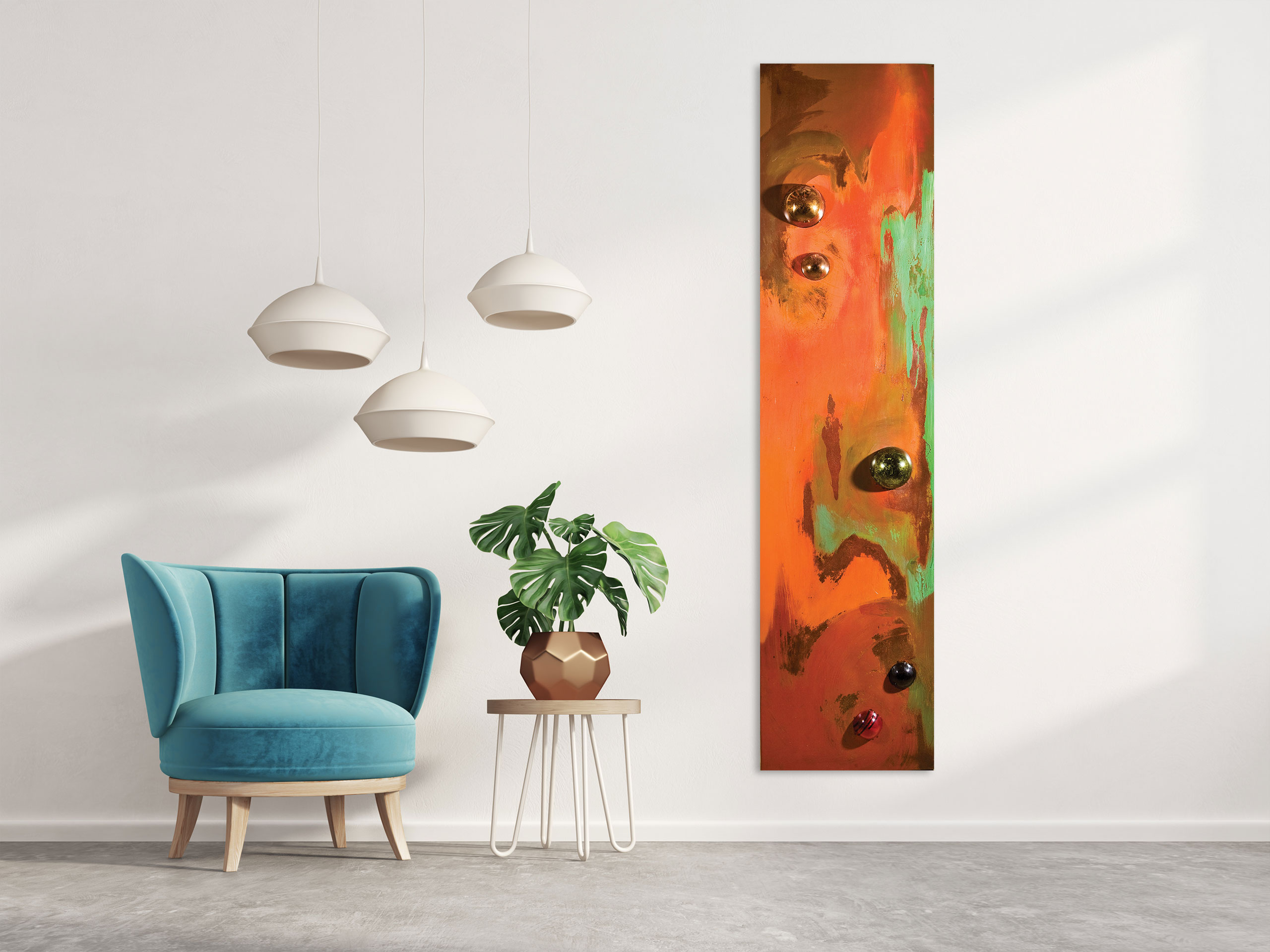 Vintage Modern Orange v.01 by Jacqueline Gilmore