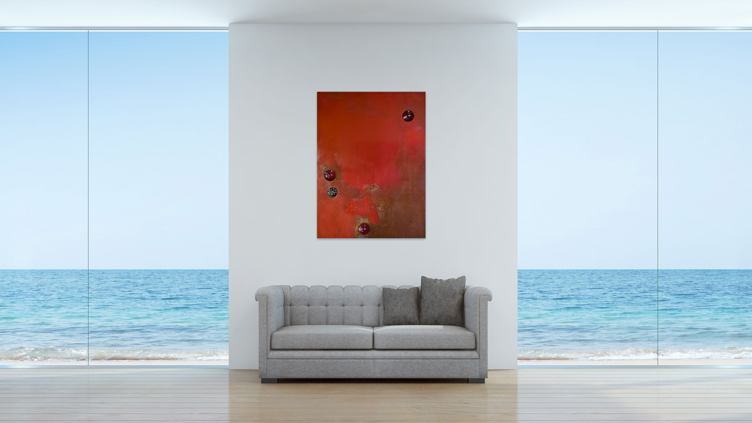 Vintage Modern Red v.05 by Jacqueline Gilmore