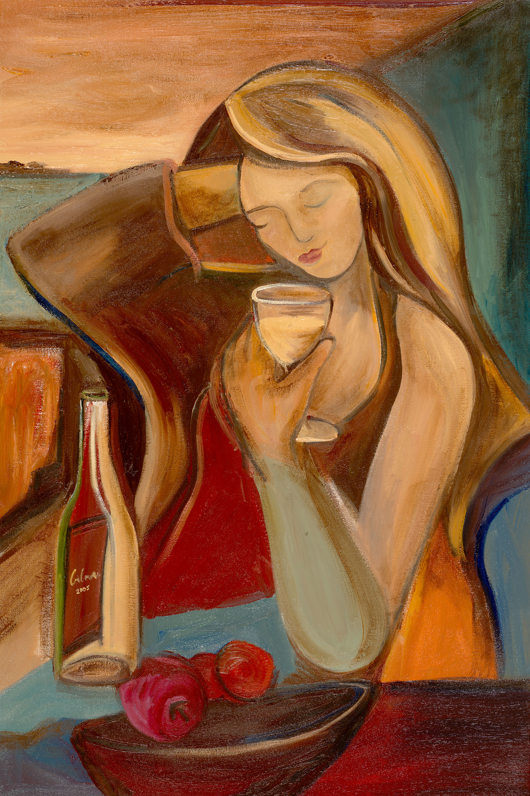 Wine Label by Jacqueline Gilmore